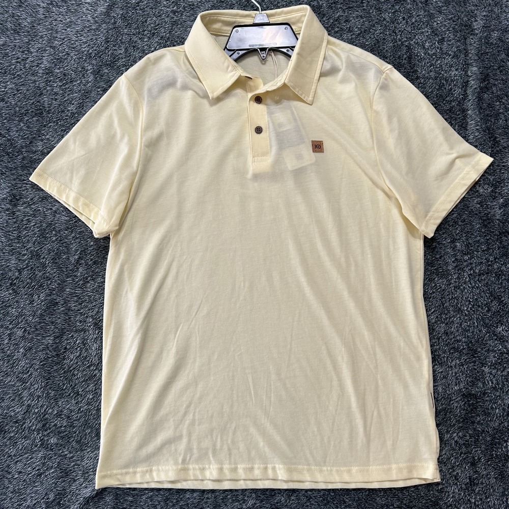 Ten Tree Mens Size M Astir Yellow Short Sleeve Button Up Shirt